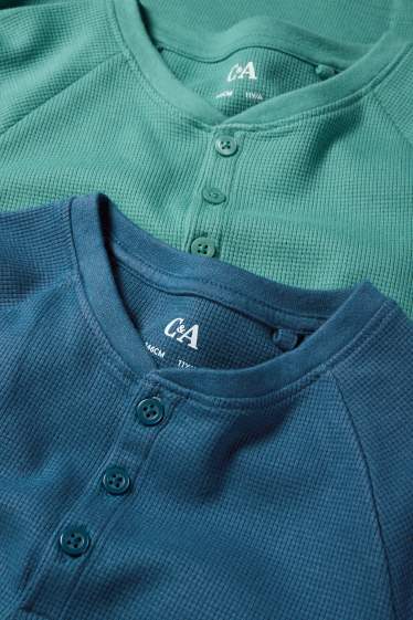 Nen - Paquet de 2 - part superior de pijama - texturat - verd