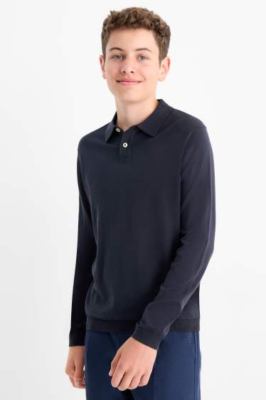 Kinder Buben - Pullover - dunkelblau