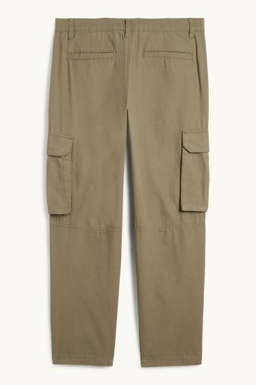 Pánské - Cargo kalhoty - khaki