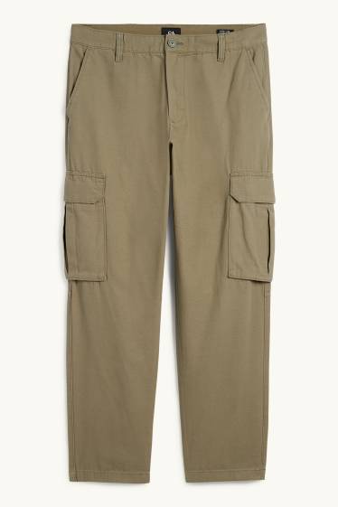 Pánské - Cargo kalhoty - khaki