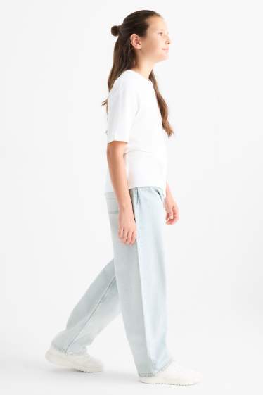 Children Girls - Balloon jeans - denim-light blue