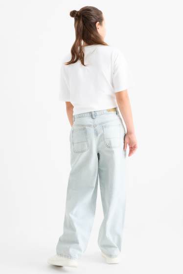 Children Girls - Balloon jeans - denim-light blue