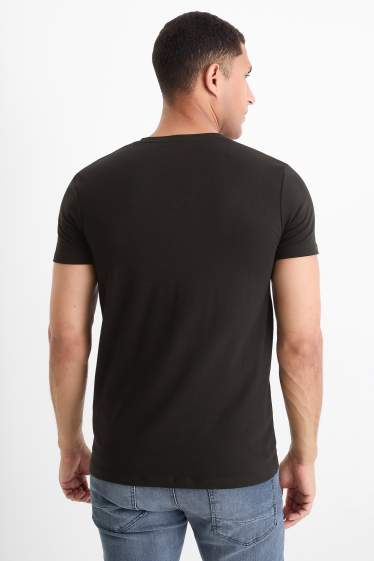 Men - T-shirt - slim fit - Flex - black