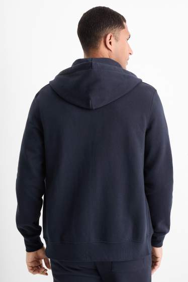 Home - Dessuadora oberta amb caputxa - blau fosc