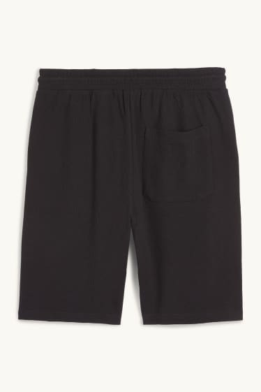 Heren - Shorts - met structuur - zwart