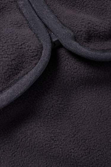 Home - Jaqueta de teixit polar - blau fosc