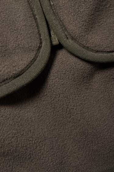 Uomo - Giacca di pile - verde scuro