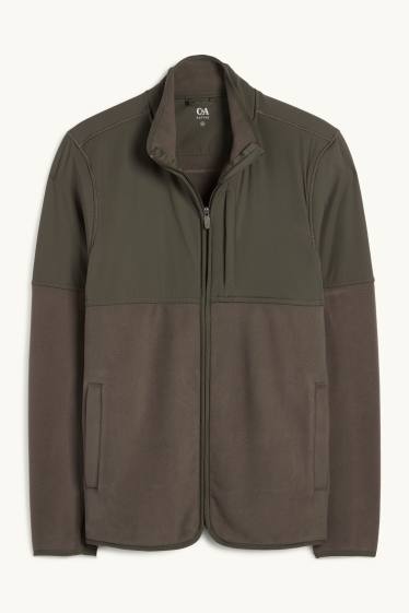 Uomo - Giacca di pile - verde scuro