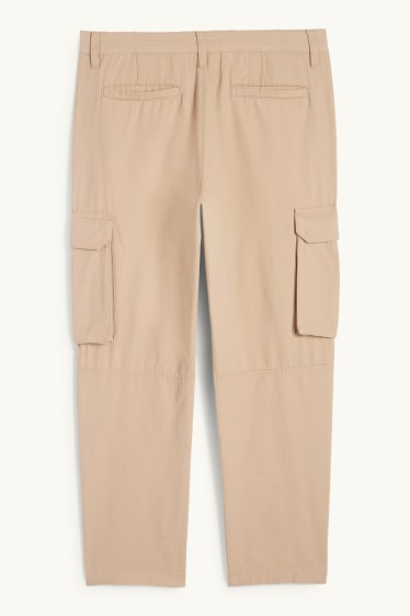 Pánské - Cargo kalhoty - béžová