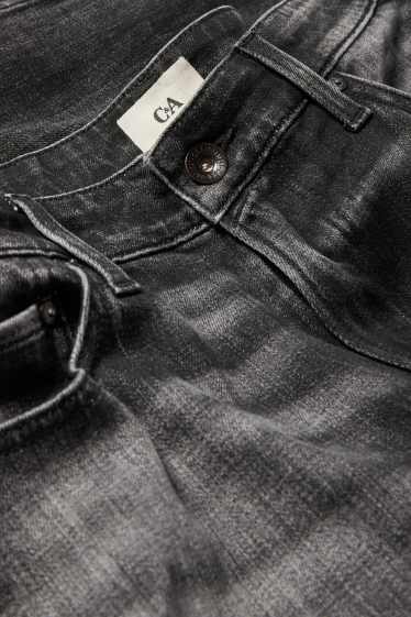 Bărbați - Slim tapered jeans - denim-gri