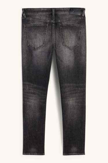 Bărbați - Slim tapered jeans - denim-gri