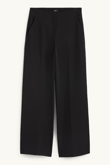 Damen - Business-Hose - Mid Waist - Regular Fit - schwarz