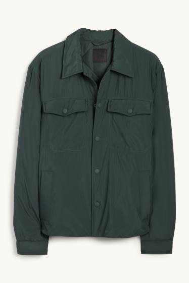 Pánské - Bunda - s výplní - tmavozelená