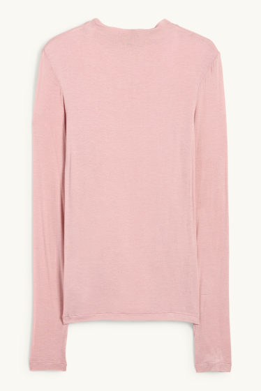 Dona - Samarreta de mànigues llargues - rosa