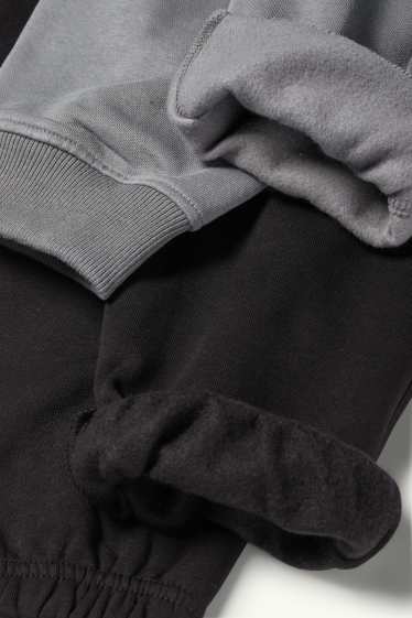 Enfants garçons - Lot de 2 - pantalons de jogging - gris / noir