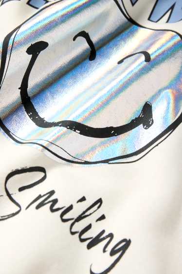 Kinderen: meisjes - SmileyWorld® - sweatshirt - wit
