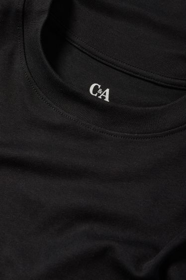 Damen - T-Shirt - Slim Fit - schwarz