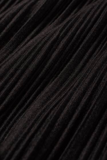 Donna - Set - maglia corta a maniche lunghe e gonna premaman - 2 pezzi       - nero