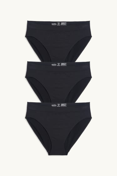 Dona - Paquet de 3 - calces - seamless - negre
