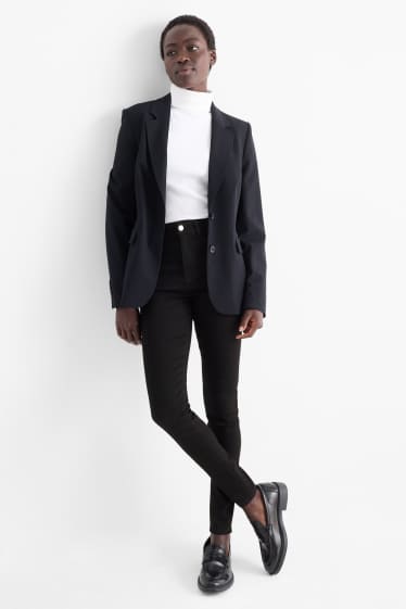 Femei - Multipack 2 perechi - jegging jeans - talie înaltă - albastru / negru