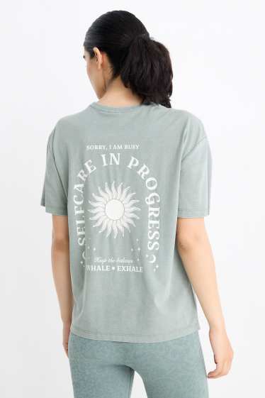 Donna - T-shirt sportiva - verde chiaro