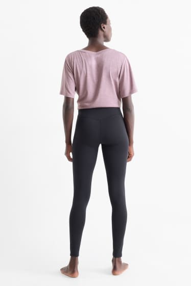 Donna - Leggings sportivi - 4 Way Stretch - nero