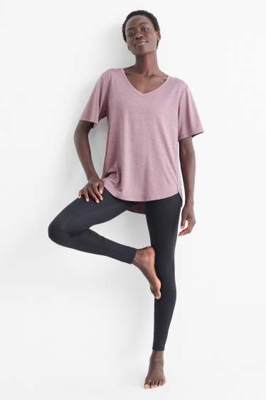 Donna - Leggings sportivi - 4 Way Stretch - nero