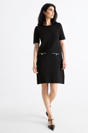 Mujer - Vestido de punto - negro