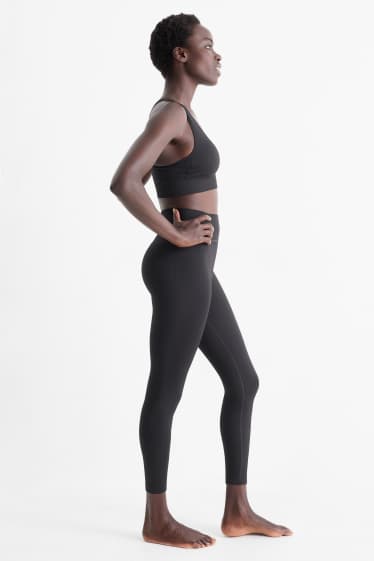 Femmes - Legging de sport - sans coutures - noir