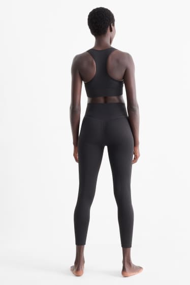 Femmes - Legging de sport - sans coutures - noir