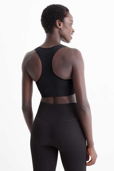 Damen - Funktions-BH - wattiert - seamless - schwarz