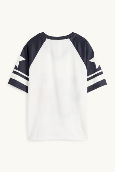 Children Girls - Lilo & Stitch - short sleeve T-shirt - dark blue / white