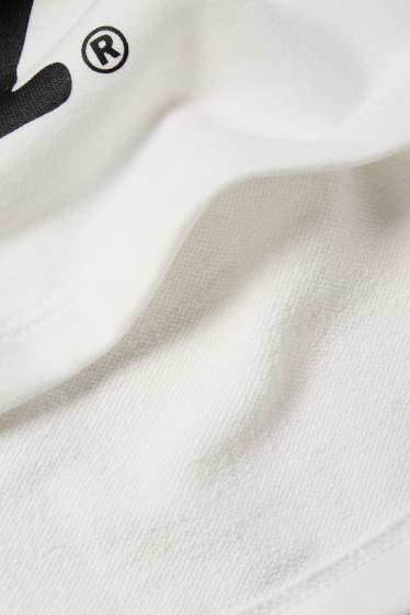 Bambine - New York - set - felpa con cappuccio e top - 2 pezzi - bianco