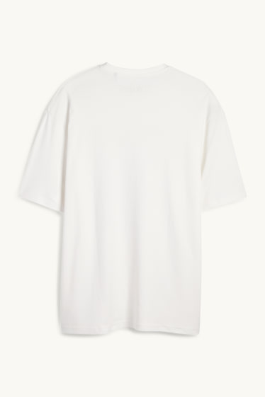 Hommes - T-shirt - relaxed fit - The Beatles - blanc