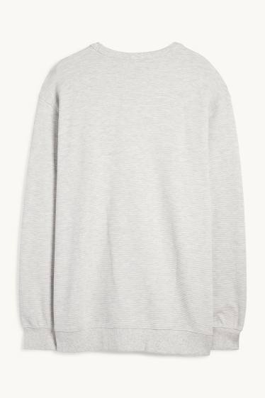 Home - Dessuadora - acanalada - gris clar