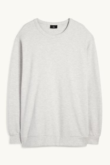 Home - Dessuadora - acanalada - gris clar