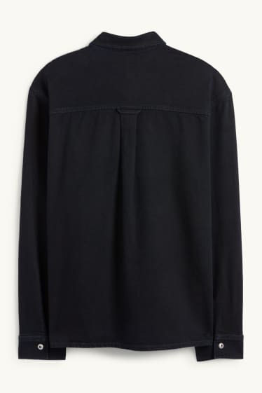 Herren - Jeans-Hemdjacke - Relaxed Fit - Kent - dunkeljeansblau