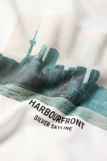 Bărbați - Bluză de molton - alb