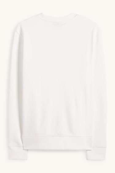 Bărbați - Bluză de molton - alb