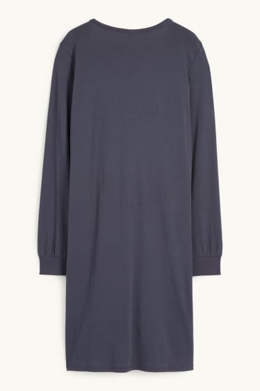 Donna - Camicia da notte - Peanuts - blu scuro