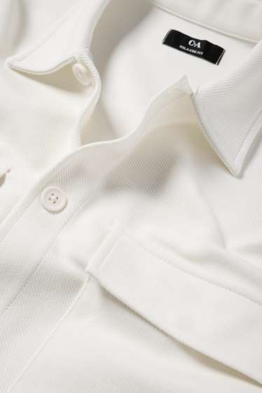 Herren - Hemdjacke - Relaxed Fit - Kent - cremeweiß