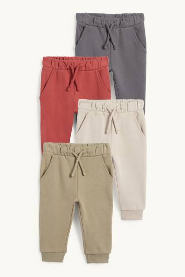Baby Jungen - Multipack 4er - Baby-Jogginghose - grün