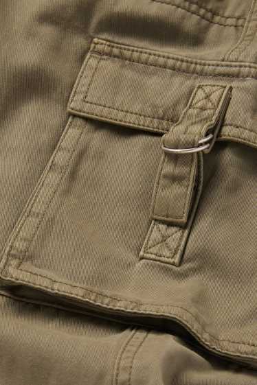 Kinder Mädchen - Cargohose - khaki