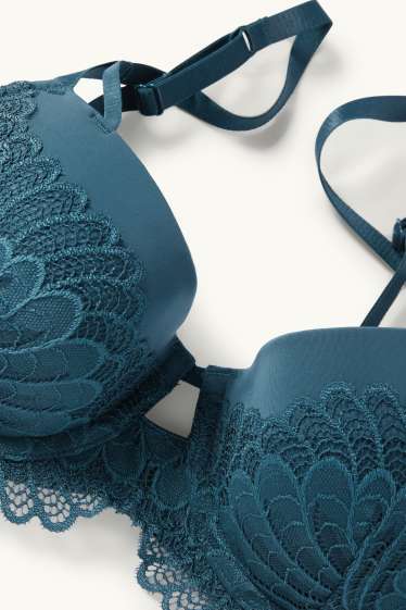 Femmes - Soutien-gorge avec armatures - DEMI - ampliforme - vert foncé