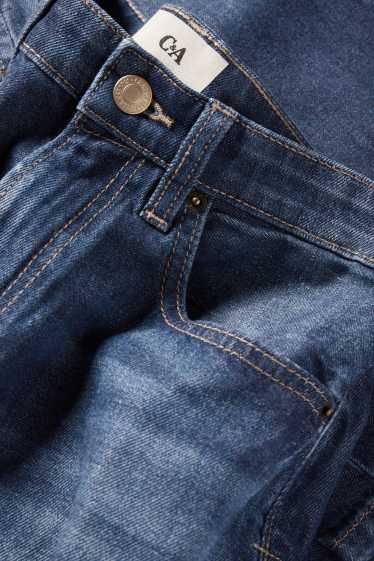 Damen - Barrel Jeans - High Waist - jeansblau