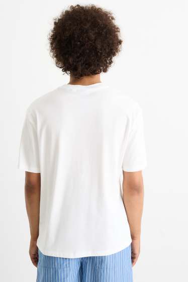 Hommes - T-shirt - relaxed fit - blanc