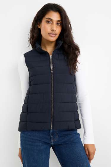 Damen - Steppweste - dunkelblau