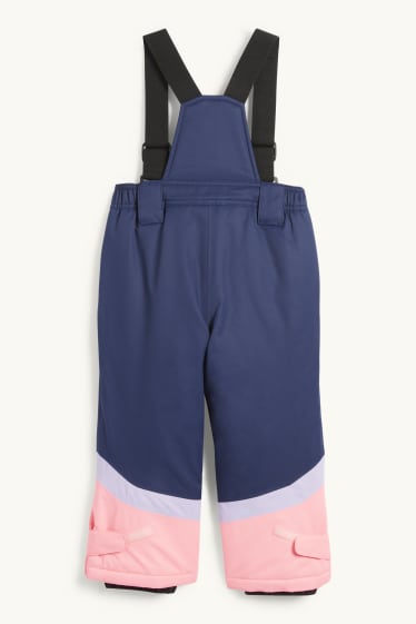 Children Girls - Ski pants - waterproof - dark blue