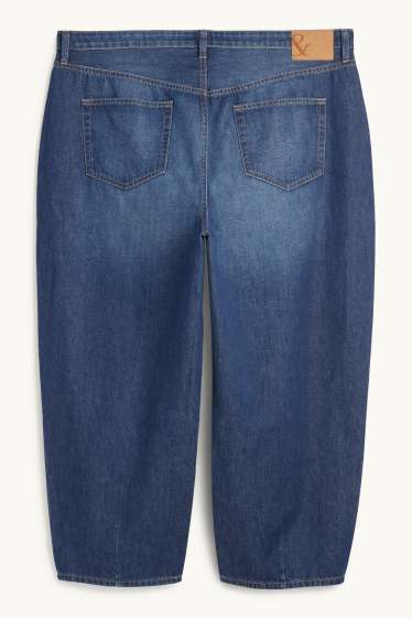 Femmes - Barrel jean - high waist - jean bleu