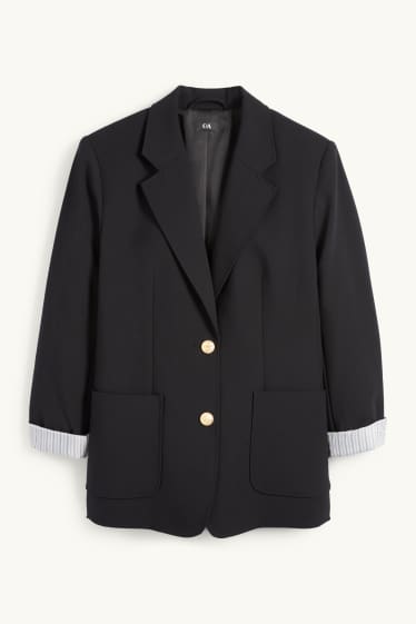 Damen - Business-Blazer - Regular Fit - schwarz